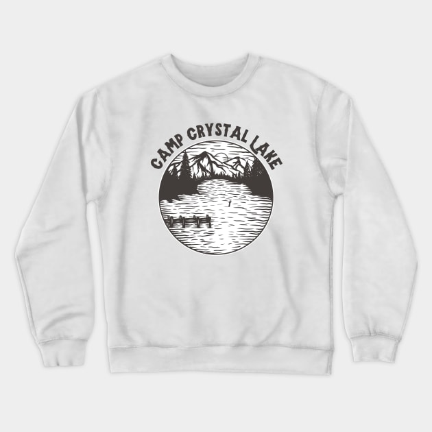 Camp Crystal Lake Crewneck Sweatshirt by Eighties Flick Flashback